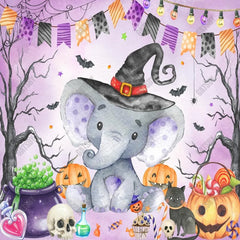 Gatsby Halloween Elephant Photography Backdrop Gbsx-00673 - Gatsby Backdrop