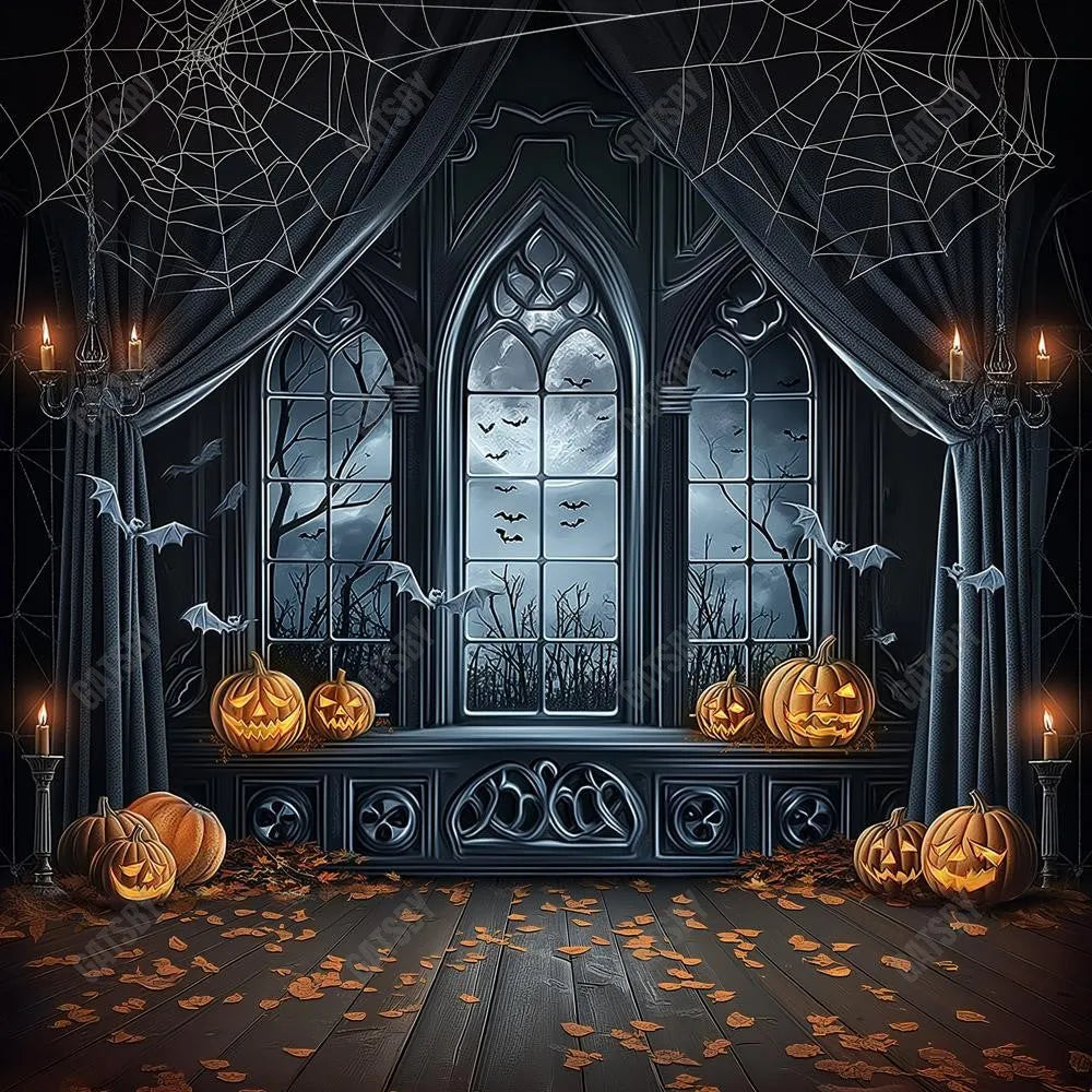 Gatsby Halloween Gothic Window Photography Backdrop Gbsx-00902 - Gatsby Backdrop