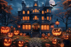 Gatsby Halloween Haunted Cottage Photography Backdrop Gbsx-00905 - Gatsby Backdrop