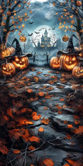 Gatsby Halloween Haunted House Forest Photography Backdrop Gbsx-00819 - Gatsby Backdrop