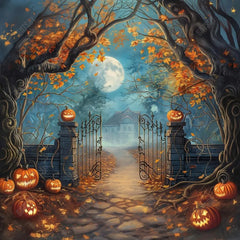 Gatsby Halloween Lantern Lane Photography Backdrop Gbsx-00626 - Gatsby Backdrop