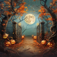 Gatsby Halloween Lantern Lane Photography Backdrop Gbsx-00627 - Gatsby Backdrop