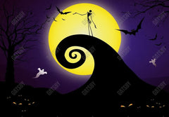 Gatsby Halloween Nightmare Moon Night Photography Backdrop Gbsx-00885 - Gatsby Backdrop