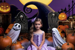 Gatsby Halloween Nightmare Mountain Photography Backdrop Gbsx-00685 - Gatsby Backdrop