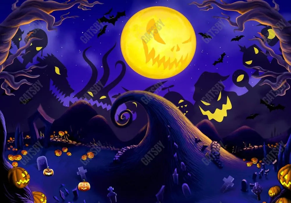 Gatsby Halloween Nightmare Photography Backdrop Gbsx-00230 - Gatsby Backdrop