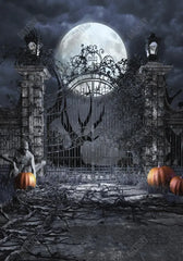 Gatsby Halloween Scary Gate Photography Backdrop GBSX-00165 - Gatsby Backdrop