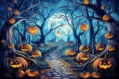 Gatsby Halloween Spooky Forest Trees Photography Backdrop Gbsx-00788 - Gatsby Backdrop