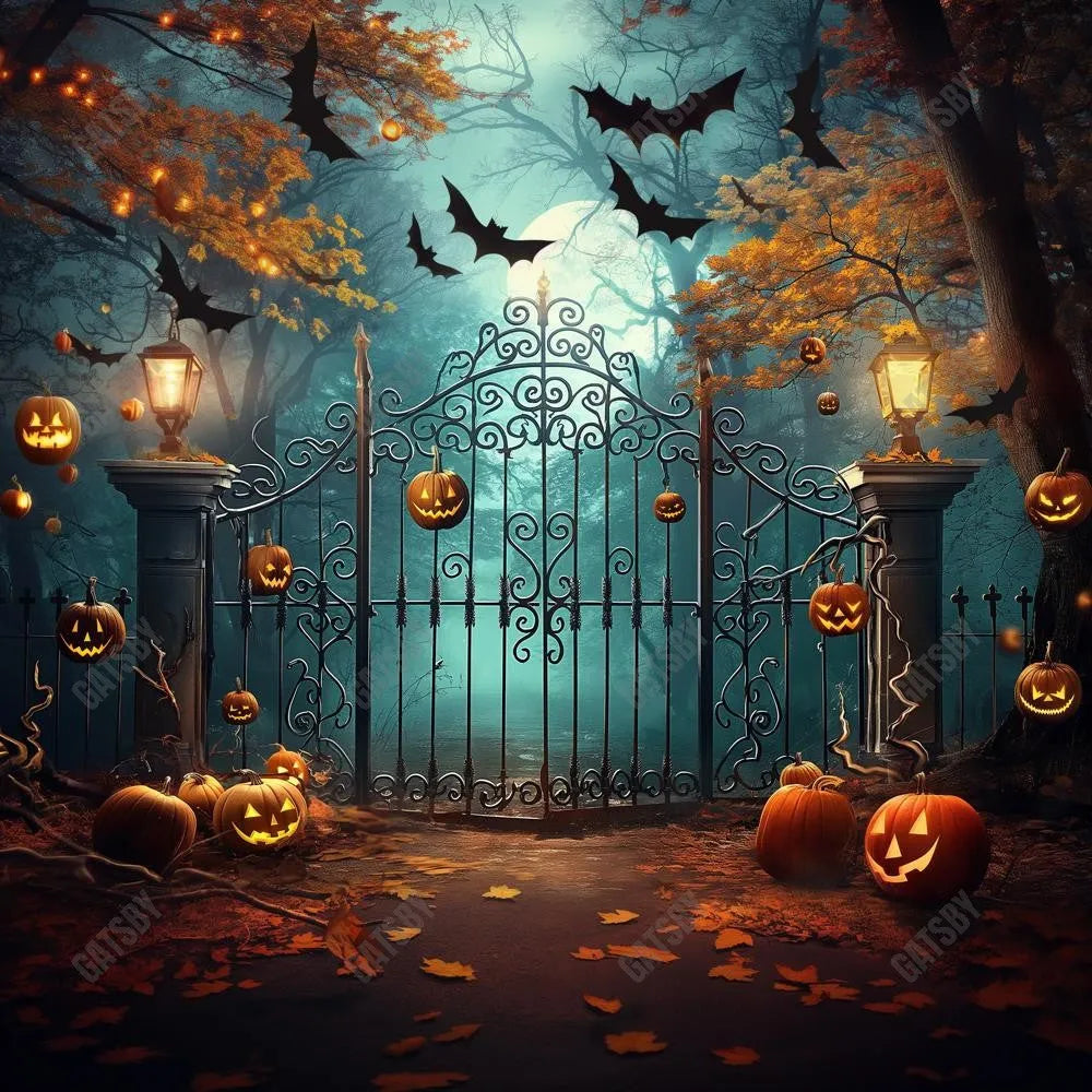 Gatsby Halloween Spooky Night Photography Backdrop Gbsx-00786 - Gatsby Backdrop