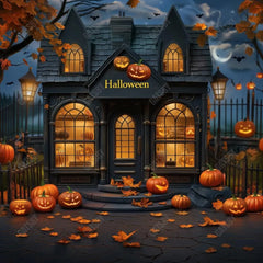 Gatsby Halloween Village Store Photography Backdrop Gbsx-00911 - Gatsby Backdrop