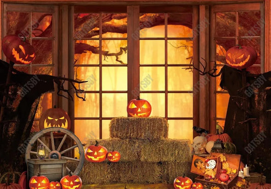 Gatsby Halloween Window Photography Backdrop GBSX-00168 - Gatsby Backdrop