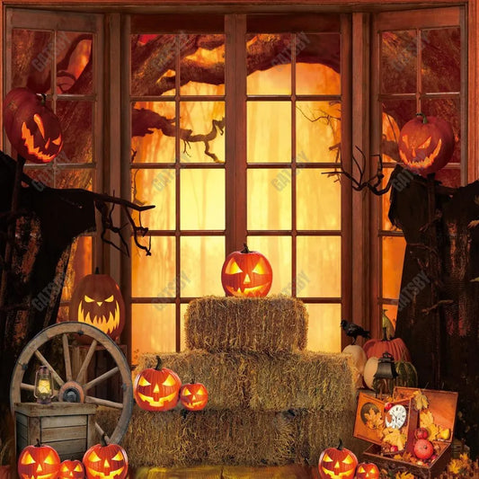 Gatsby Halloween Window Photography Backdrop GBSX-00168 - Gatsby Backdrop