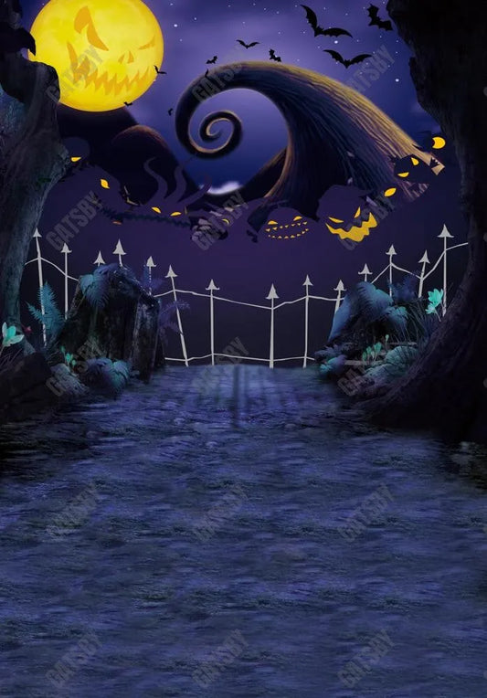 Gatsby Hallowmas Before Christmas Photography Backdrop GBSX-00174 - Gatsby Backdrop