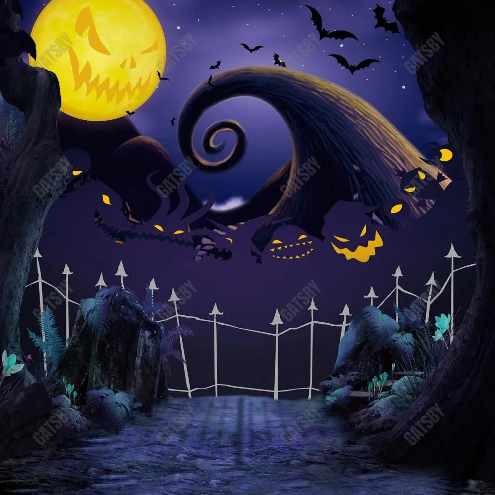 Gatsby Hallowmas Before Christmas Photography Backdrop GBSX-00174 - Gatsby Backdrop