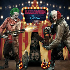 Gatsby Happy Halloween Creepy Circus Photography Backdrop Gbsx-00669 - Gatsby Backdrop