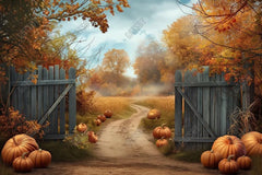 Gatsby Harvest Hills Pumpkin Patch Photography Backdrop Gbsx-00854 - Gatsby Backdrop