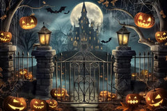 Gatsby Haunted Mansion On The Hill Photography Backdrop Gbsx-00794 - Gatsby Backdrop