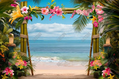 Gatsby Hawaii Seaside Beach Photography Backdrop Gbsx-00388 - Gatsby Backdrop