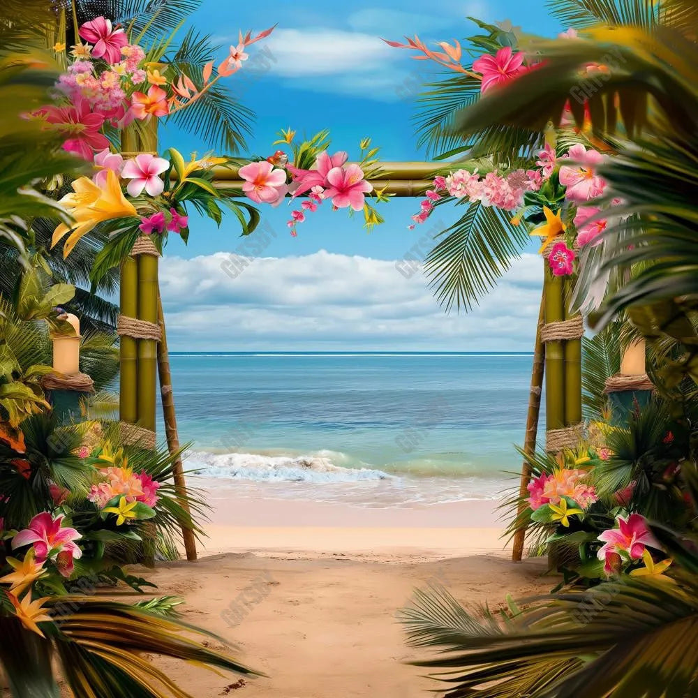 Gatsby Hawaii Seaside Beach Photography Backdrop Gbsx-00388 - Gatsby Backdrop