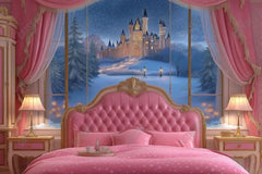 Gatsby Holiday Royal Pink Room Headboard Photography Backdrop Gbsx-01019 - Gatsby Backdrop