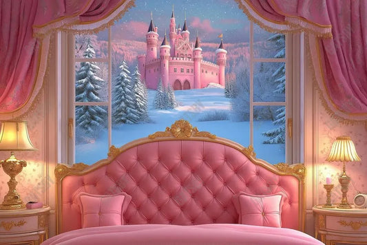 Gatsby Holiday Royal Pink Room Headboard Photography Backdrop Gbsx-01020 - Gatsby Backdrop