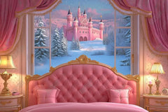 Gatsby Holiday Royal Pink Room Headboard Photography Backdrop Gbsx-01020 - Gatsby Backdrop