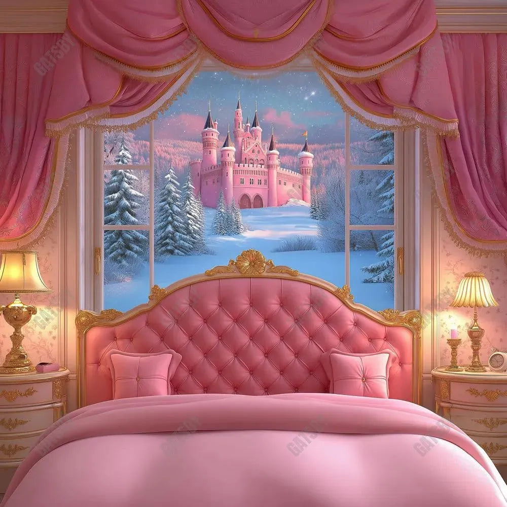 Gatsby Holiday Royal Pink Room Headboard Photography Backdrop Gbsx-01020 - Gatsby Backdrop