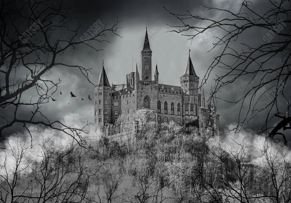 Gatsby Horror Halloween Castle Photography Backdrop Gbsx-00663 - Gatsby Backdrop