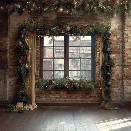 Gatsby Jolly Old Loft Window Photography Backdrop Gbsx-00755 - Gatsby Backdrop