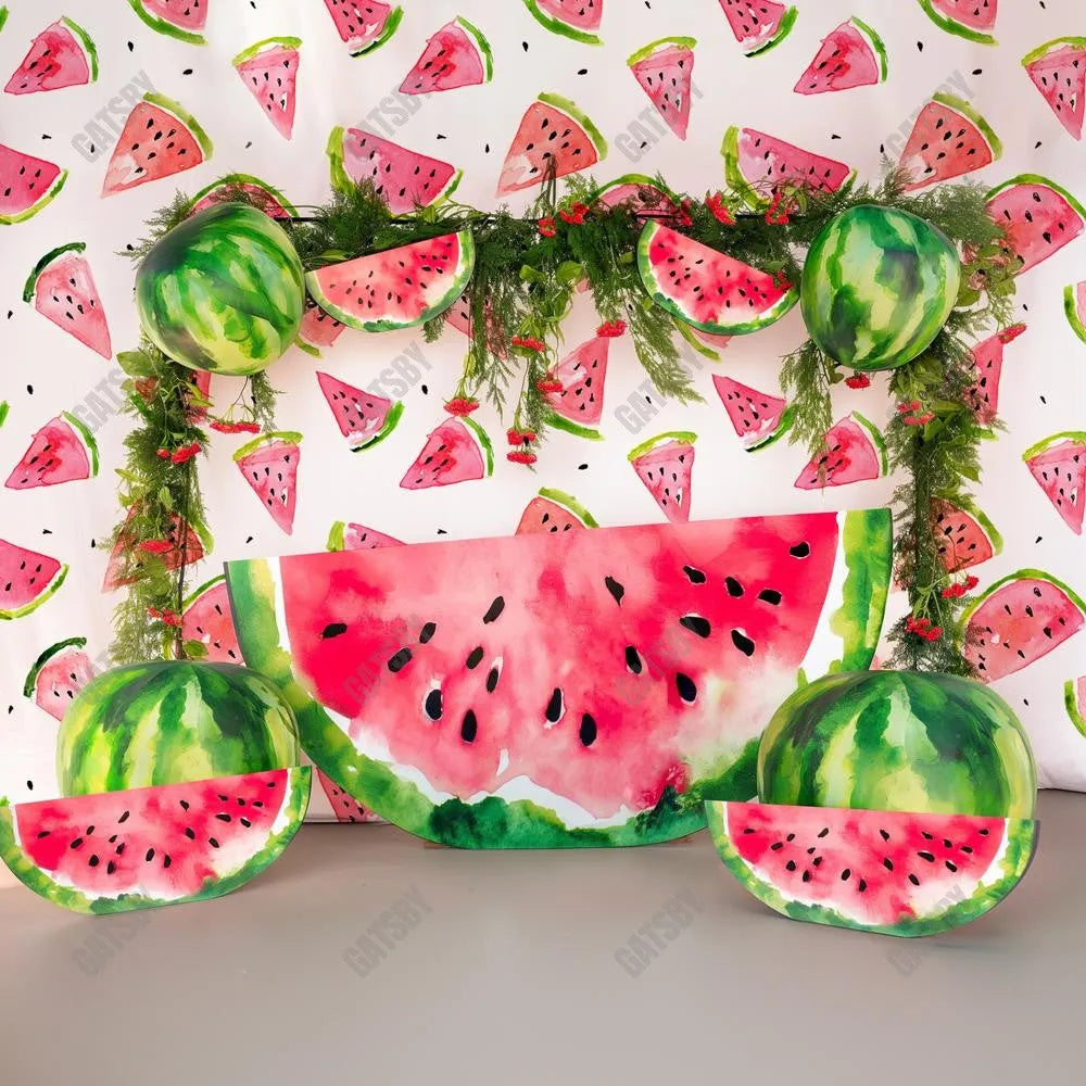 Gatsby Juicy Watermelon Photography Backdrop GBSX-00074 - Gatsby Backdrop