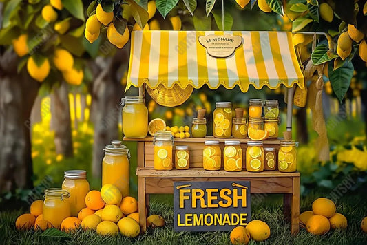 Gatsby Lemonade Sweet Stand Photography Backdrop GBSX-00025 - Gatsby Backdrop