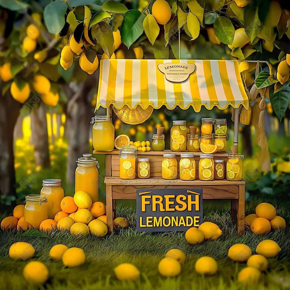 Gatsby Lemonade Sweet Stand Photography Backdrop GBSX-00025 - Gatsby Backdrop