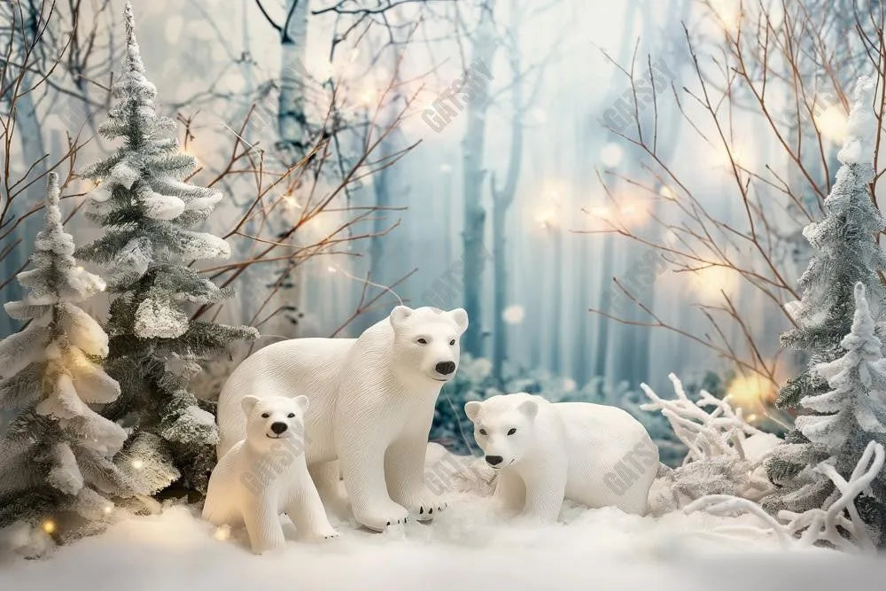 Gatsby Little Polar Bear Photography Backdrop Gbsx-00859 - Gatsby Backdrop