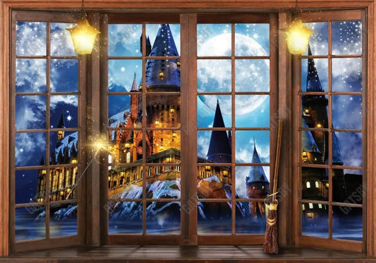 Gatsby Magic Castle Window Photography Backdrop Gbsx-00248 - Gatsby Backdrop