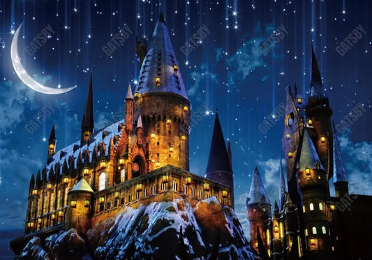 Gatsby Magic Castle Witch Wizard School Photography Backdrop Gbsx-00258 - Gatsby Backdrop