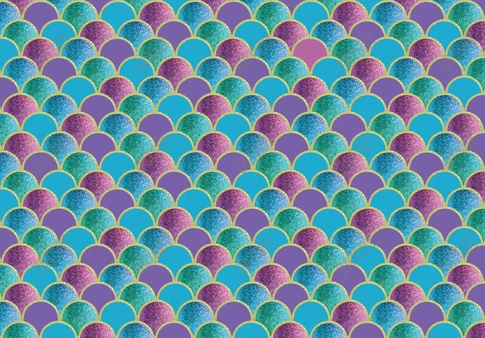 Gatsby Mermaid Scales Photography Backdrop Gbsx-00874 - Gatsby Backdrop