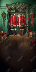 Gatsby Merry Christmas Closet Photography Backdrop Gbsx-00331 - Gatsby Backdrop