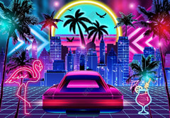 Gatsby Miami Vice Night Photography Backdrop Gbsx-00535 - Gatsby Backdrop