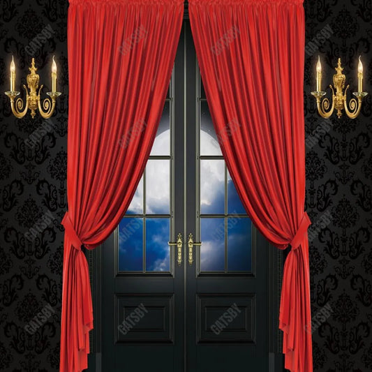 Gatsby Moon Night Door Photography Backdrop Gbsx-00830 - Gatsby Backdrop