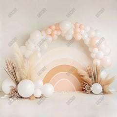 Gatsby Nude Rainbow Pampas Photography Backdrop Gbsx-00457 - Gatsby Backdrop