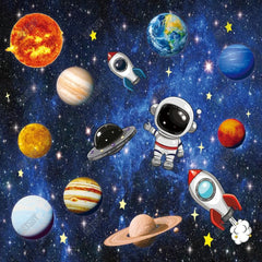 Gatsby Outer Space Galaxy Universe Rockets Photography Backdrop Gbsx-00492 - Gatsby Backdrop