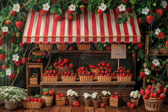 Gatsby Pick Your Own Strawberries Photography Backdrop GBSX-00081 - Gatsby Backdrop