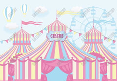 Gatsby Pink Circus Carnival Photography Backdrop Gbsx-00884 - Gatsby Backdrop