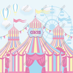 Gatsby Pink Circus Carnival Photography Backdrop Gbsx-00884 - Gatsby Backdrop