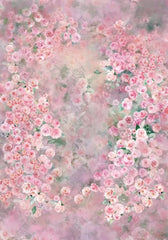 Gatsby Pink Floral Painting Photography Backdrop Gbsx-00611 - Gatsby Backdrop