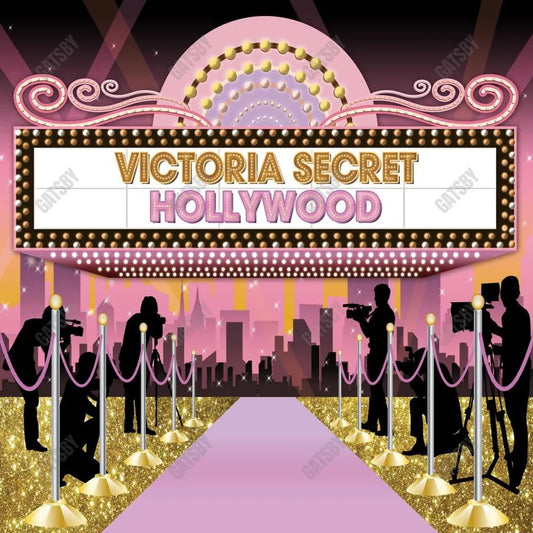 Gatsby Pink Hollywood Red Carpet Photography Backdrop Gbsx-00410 - Gatsby Backdrop