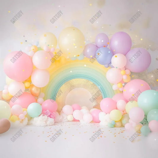 Gatsby Popping Pink Rainbow Photography Backdrop Gbsx-00461 - Gatsby Backdrop