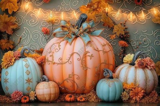 Gatsby Pretty Little Pumpkin Photography Backdrop Gbsx-00429 - Gatsby Backdrop