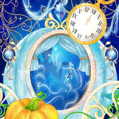 Gatsby Princess Pumpkin Carriage Photography Backdrop Gbsx-01071 - Gatsby Backdrop