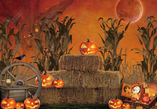 Gatsby Pumpkin Gloomy Swam Photography Backdrop Gbsx-00594 - Gatsby Backdrop