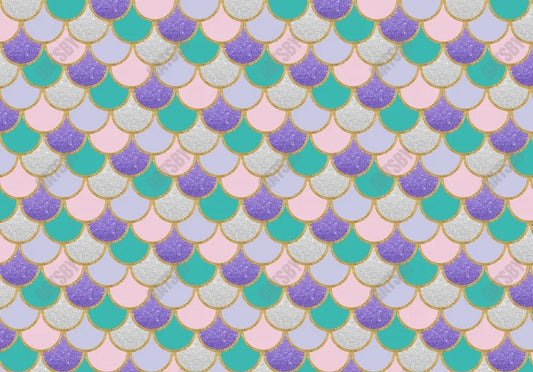 Gatsby Purple Pink Mermaid Scales Photography Backdrop GBSX-00014 - Gatsby Backdrop